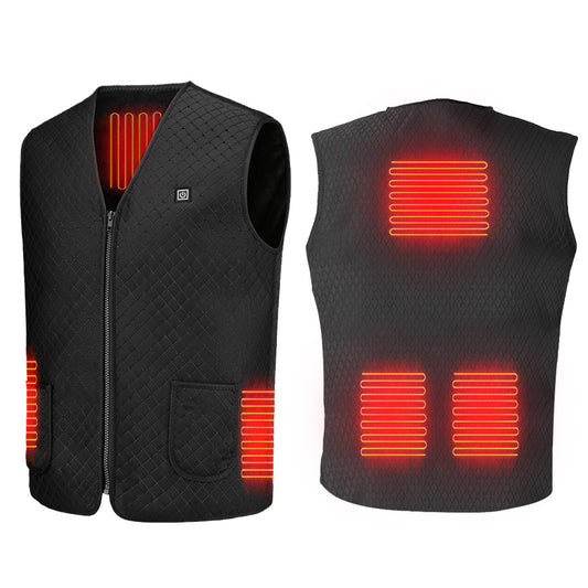 USB Heated Vest - 5 Heating Zones with 3 Temperature Settings for Winter